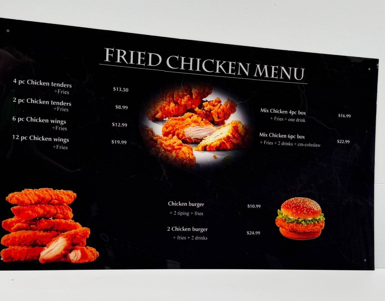 Custom Acrylic Menu Board for Cafés & Restaurants - Image 4