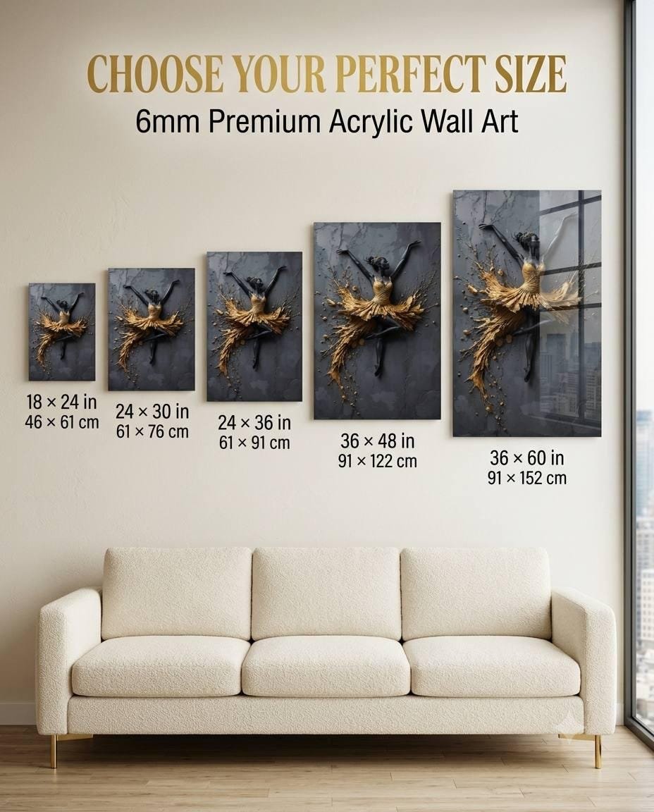 Ballerina Acrylic Wall Art for Dance Studios & Homes - Image 7