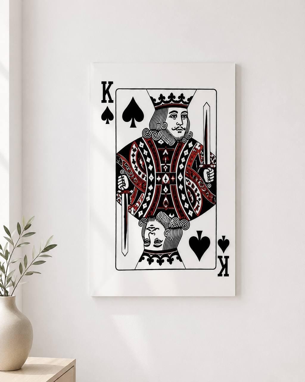 Acrylic Playing Card Wall Art – Single Card Print - Image 2