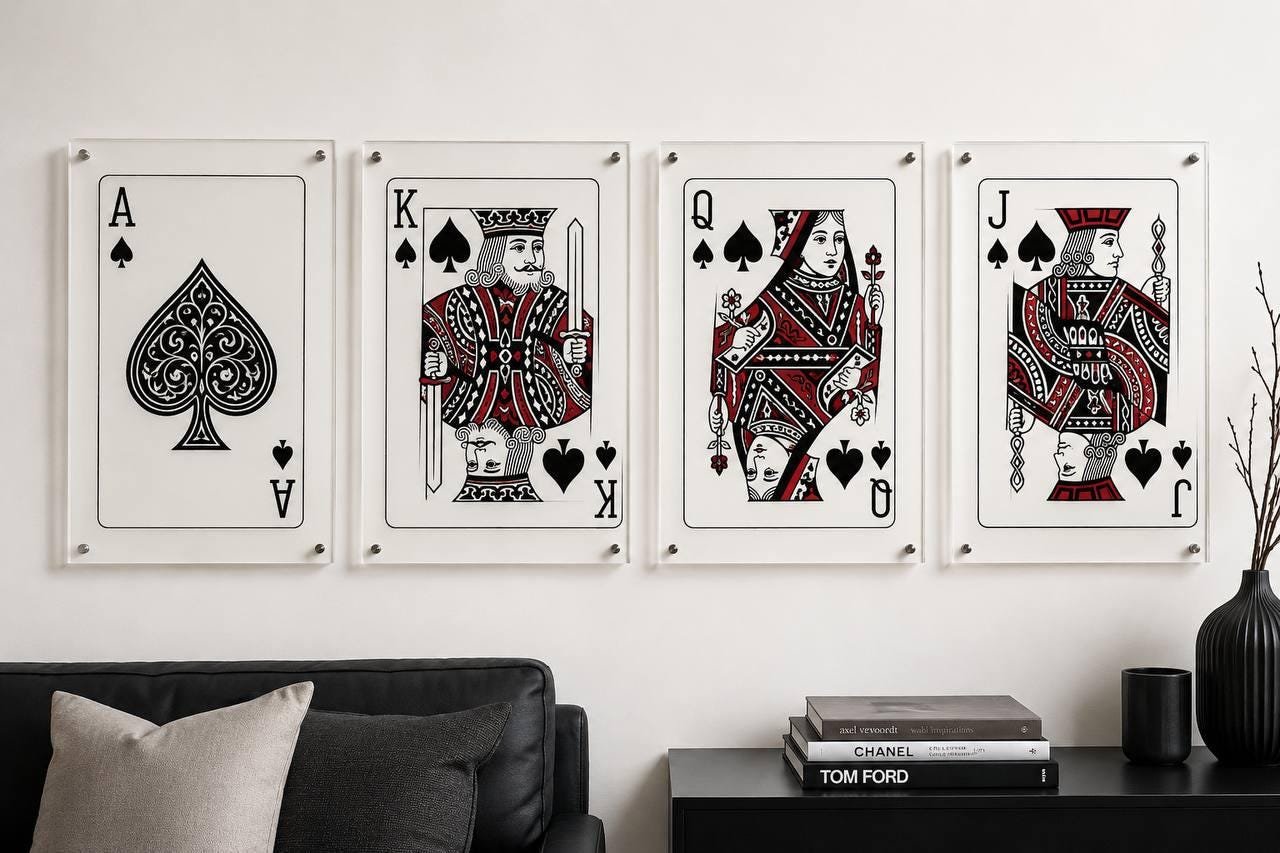 Acrylic Playing Card Wall Art – Single Card Print - Image 5